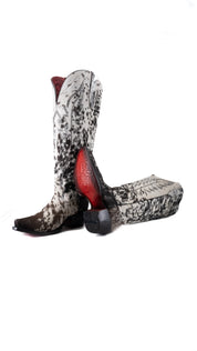 Charlotte Red Bottom Wide Calf Tall Cowgirl Boot Size 8.5 Box CW73