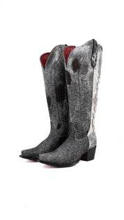 Charlotte Red Bottom Wide Calf Tall Cowgirl Boot Size 9.5 Box CW74