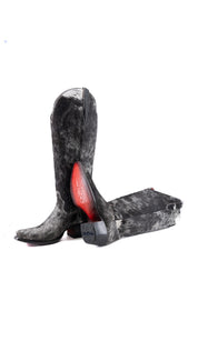 Charlotte Red Bottom Wide Calf Tall Cowgirl Boot Size 9.5 Box CW76