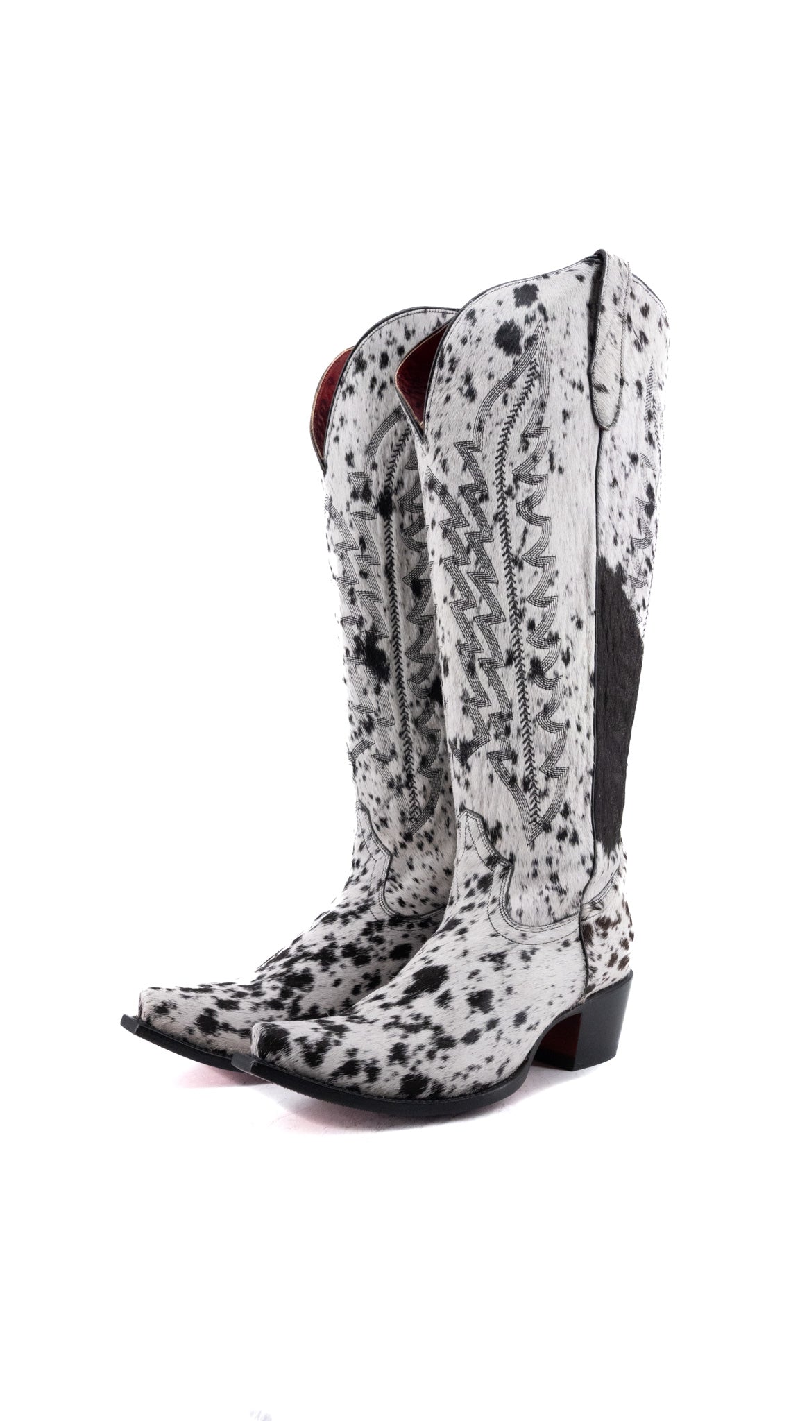 Charlotte Red Bottom Wide Calf Tall Cowgirl Boot Size 11 Box CW79