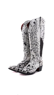 Charlotte Red Bottom Wide Calf Tall Cowgirl Boot Size 11 Box CW79