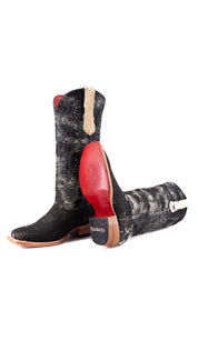 Alexa Cowhide Red Bottom Frontier Toe Cowgirl Boot Size 8 Box CW91