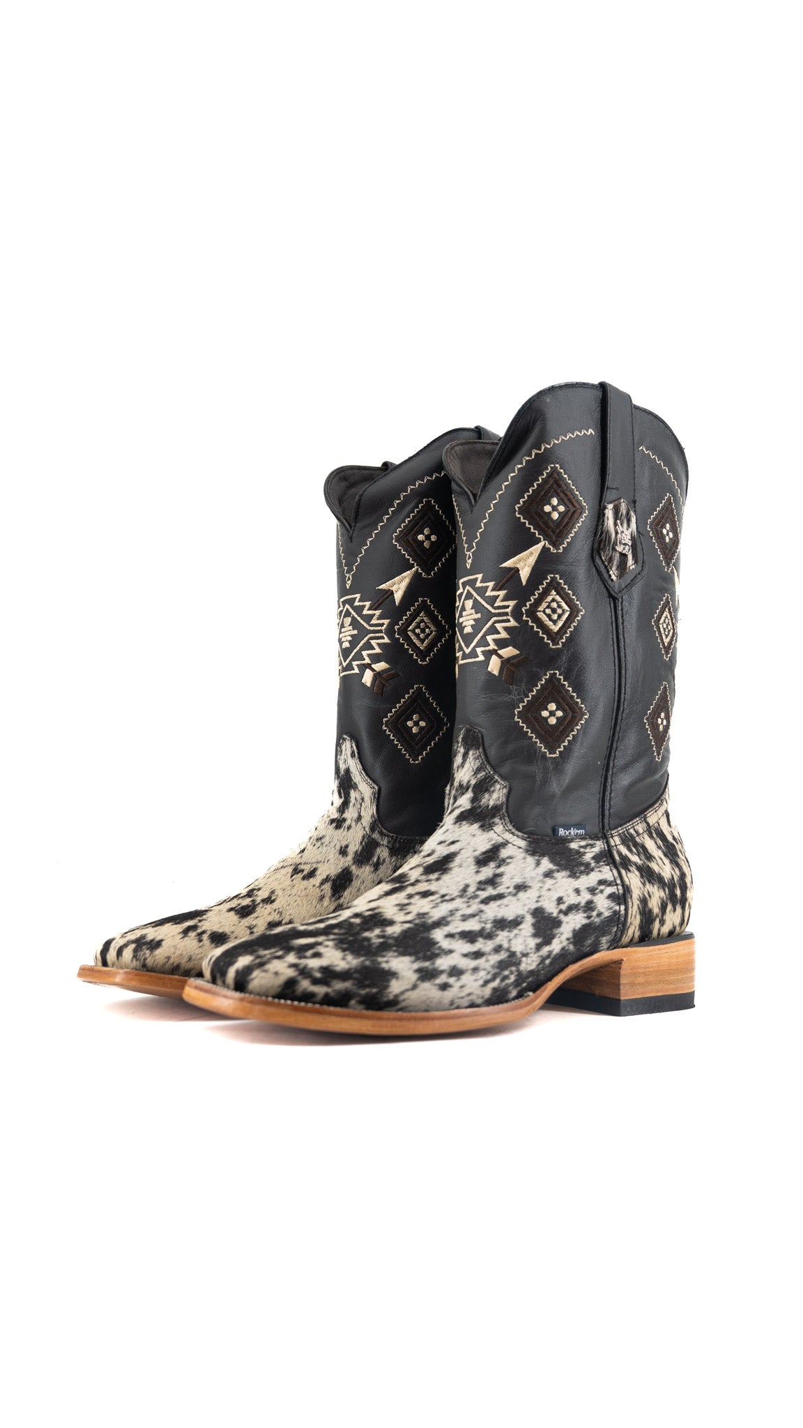 Men's Cowhide Square Toe Cowboy Boot Size 12 Box QM142 FINAL SALE