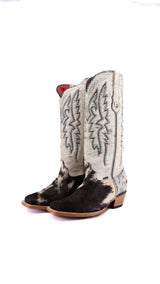 Alexa Cowhide Red Bottom Frontier Toe Cowgirl Boot Size 10 Box CW96