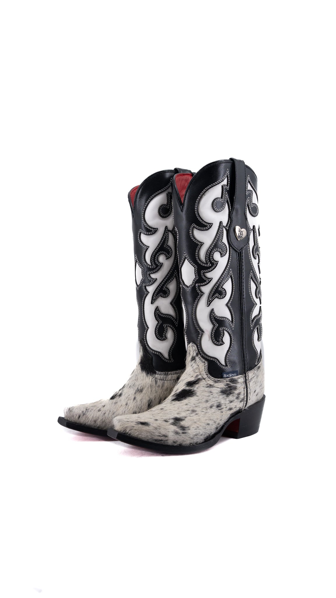 Emely Midi Cowhide Red Bottom Snip Toe Cowgirl Boot  Size 5 Box CW97