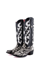 Emely Midi Cowhide Red Bottom Snip Toe Cowgirl Boot  Size 5.5 Box CW98