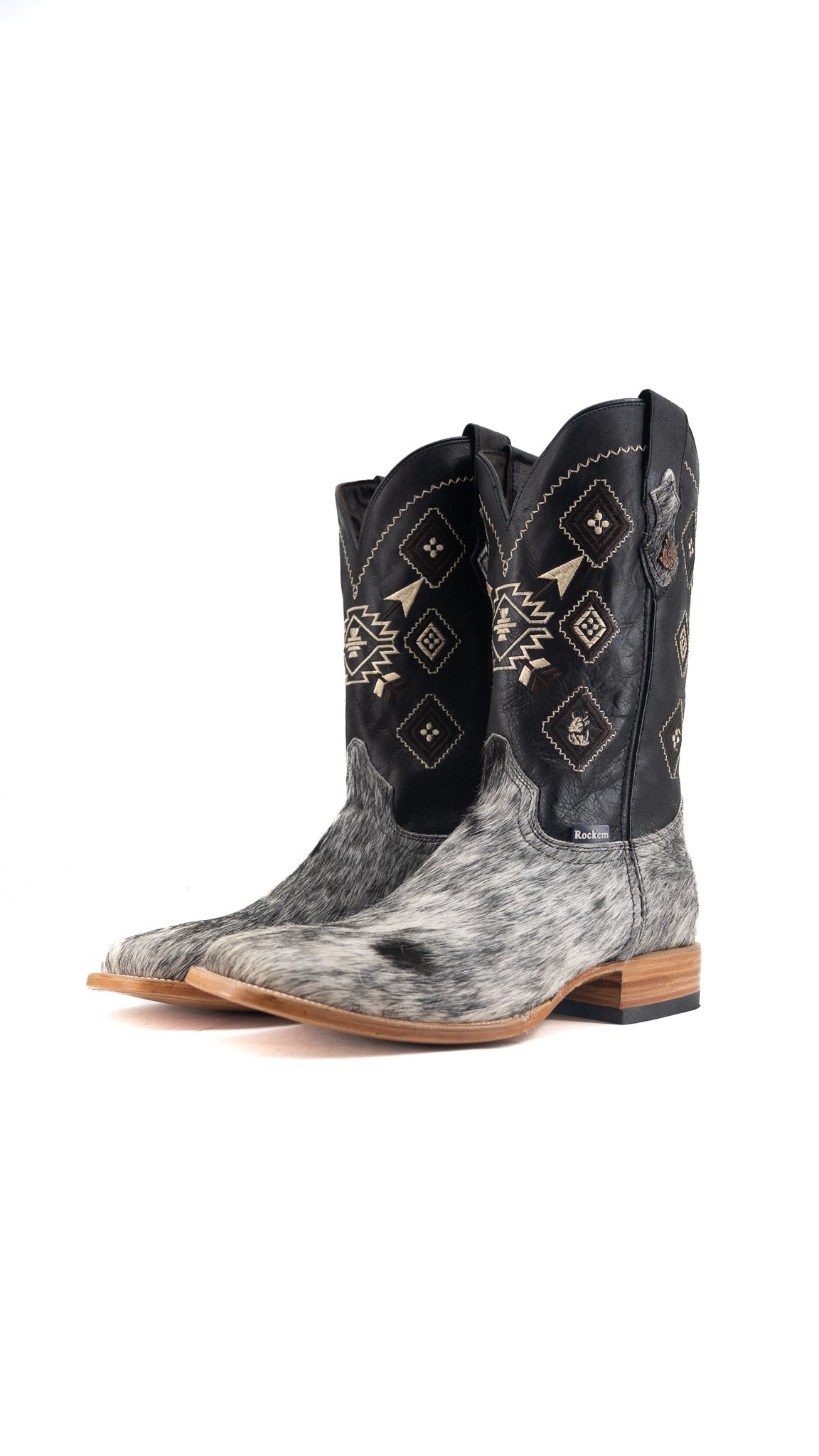 Men's Cowhide Square Toe Cowboy Boot Size 12 Box QM150 FINAL SALE