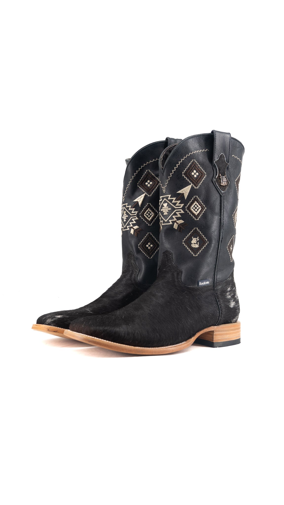 Men's Cowhide Square Toe Cowboy Boot Size 13 Box QM153 FINAL SALE