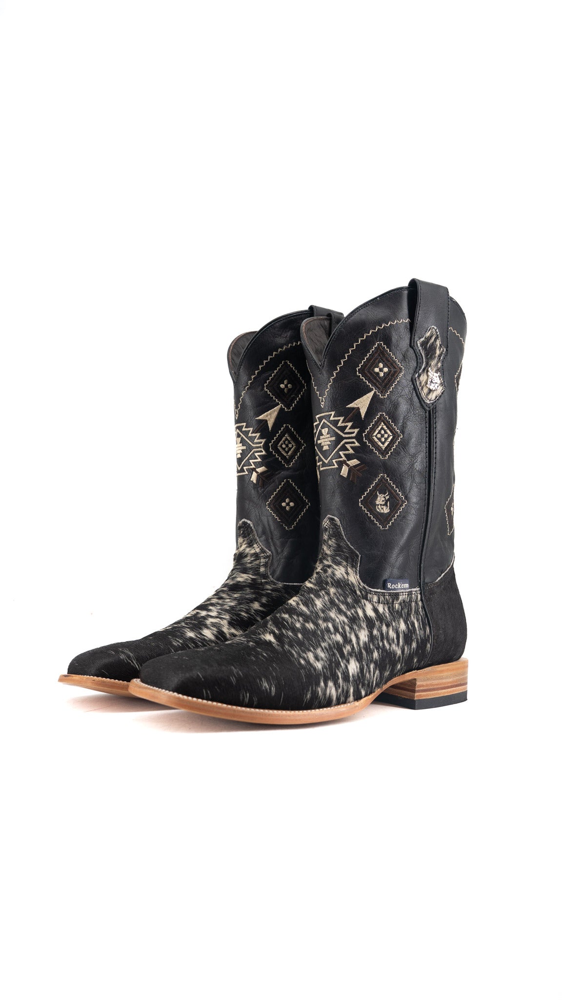 Men's Cowhide Square Toe Cowboy Boot Size 13 Box QM154 FINAL SALE