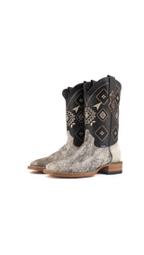Men's Cowhide Square Toe Cowboy Boot Size 6.5 Box QM155 FINAL SALE