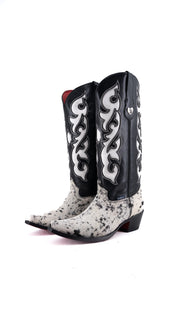 Emely Midi Cowhide Red Bottom Snip Toe Cowgirl Boot  Size 10 Box CW107