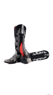 Marisol Tall Cowhide Red Bottom Snip Toe Cowgirl Boot Size 7 Box CW108