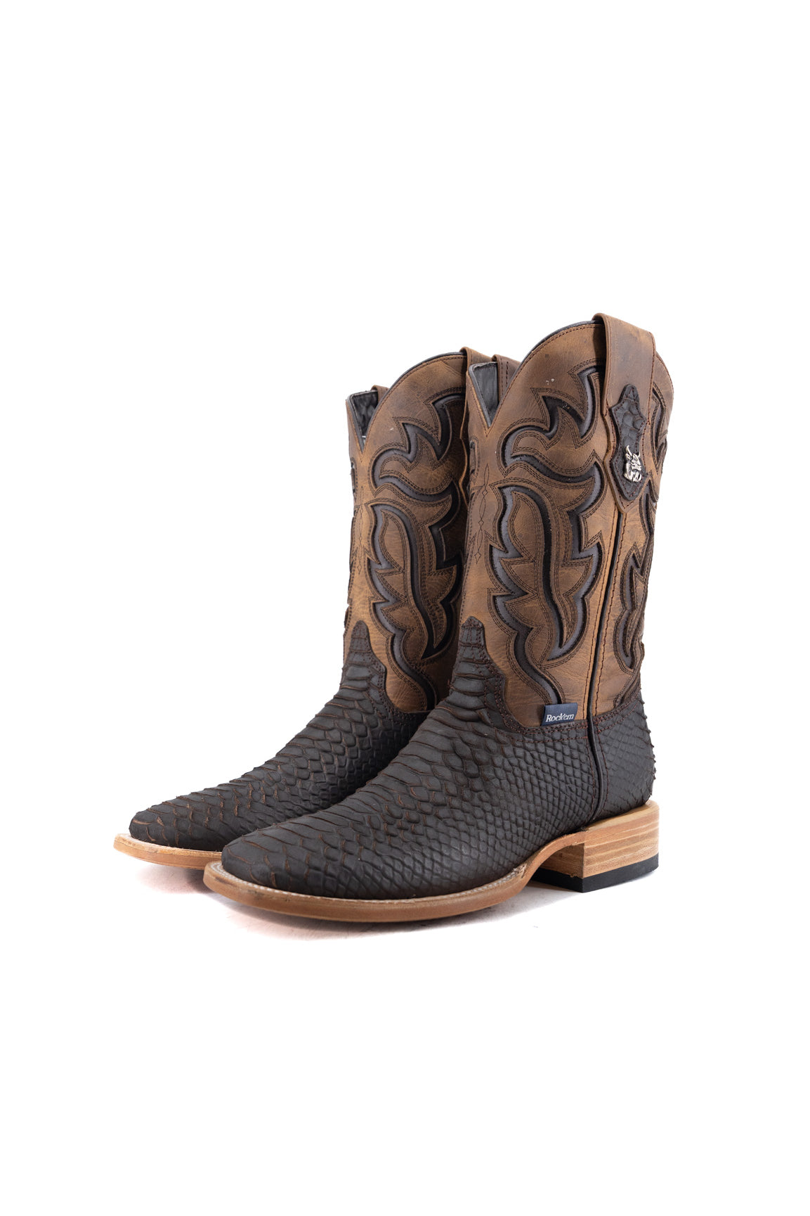 Bruce Matte Python Square Toe Cowboy Boot
