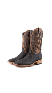Bruce Matte Python Square Toe Cowboy Boot