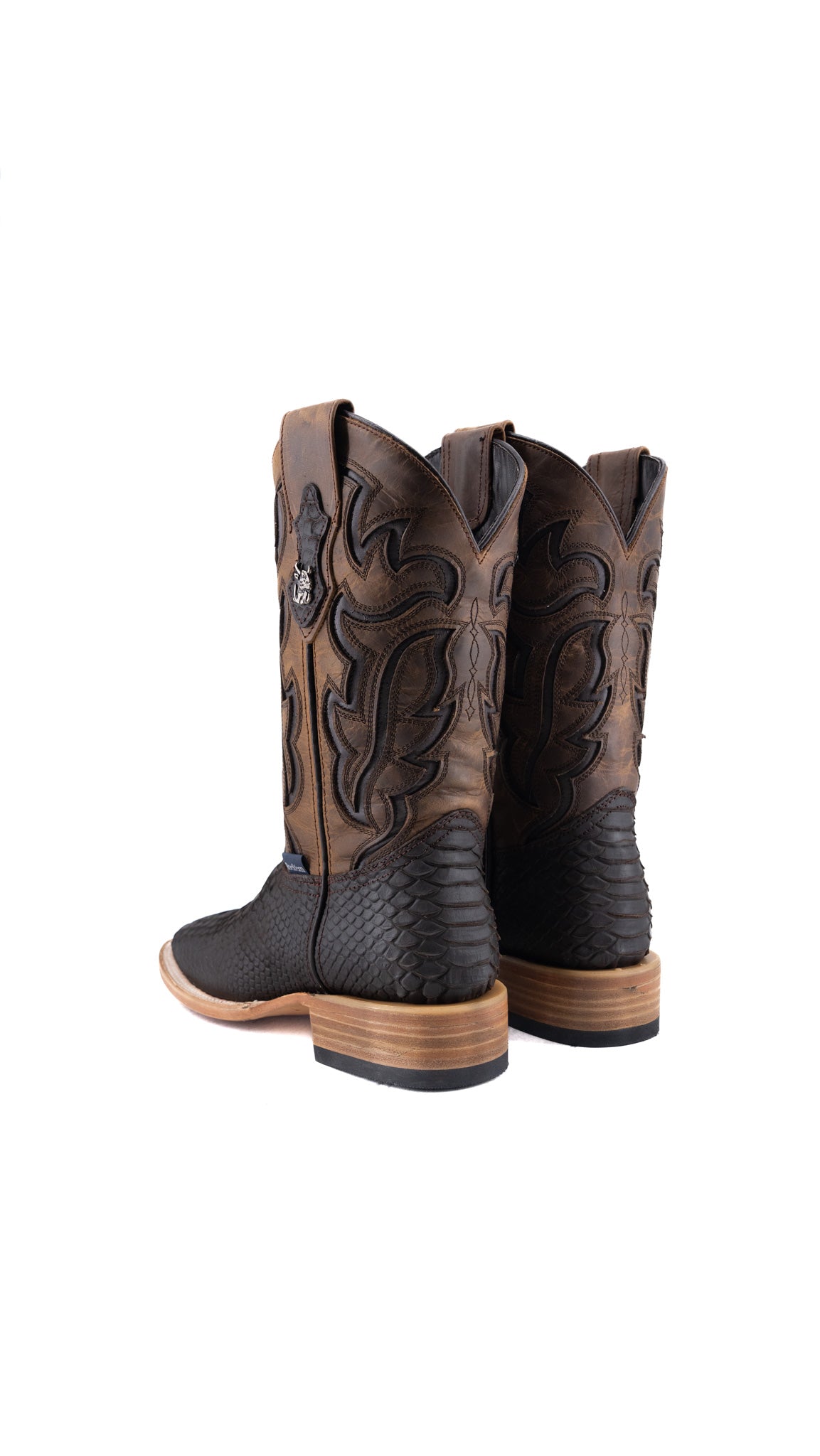 Bruce Matte Python Square Toe Cowboy Boot