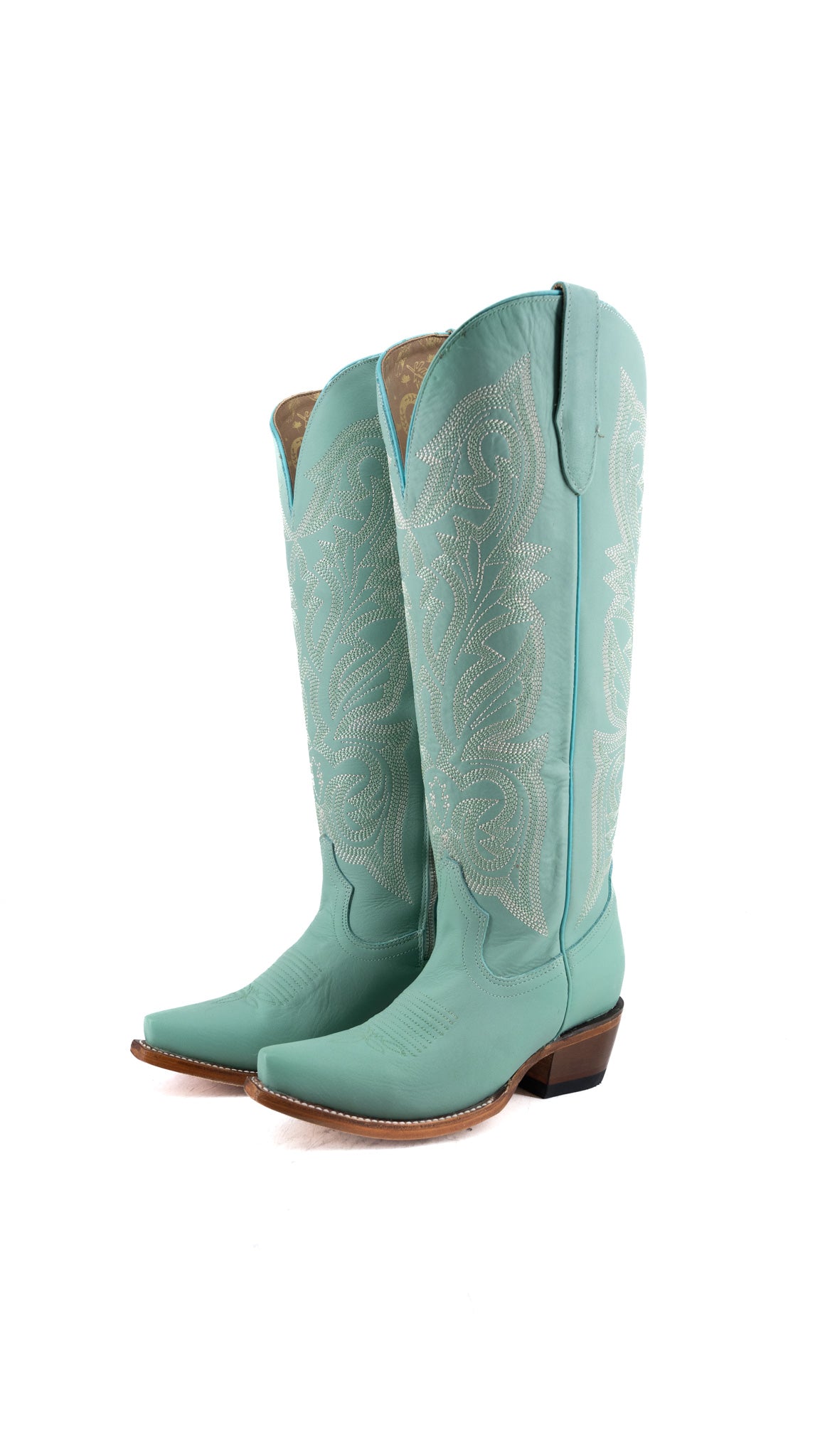 Perla Tall Wide Calf Snip Toe Cowgirl Boot
