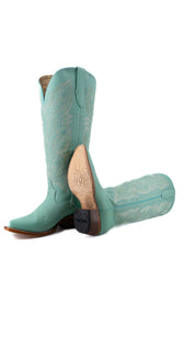 Perla Tall Wide Calf Snip Toe Cowgirl Boot