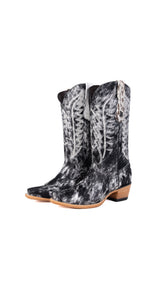 Carmina Cowhide Snip Toe Cowgirl Boot Size 7 Box EU27