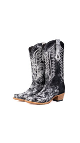 Carmina Cowhide Snip Toe Cowgirl Boot Size 7 Box EU28