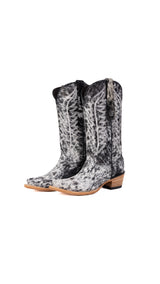 Carmina Cowhide Snip Toe Cowgirl Boot Size 7 Box EU29
