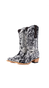 Carmina Cowhide Snip Toe Cowgirl Boot Size 8 Box EU37