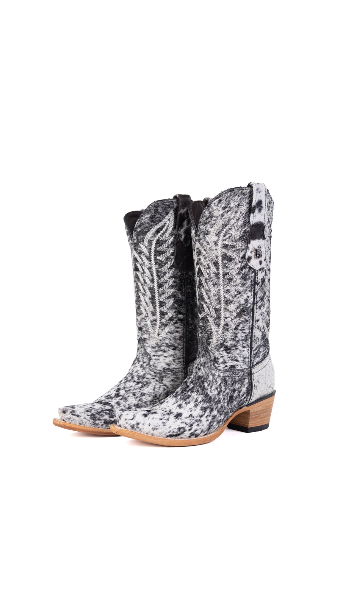 Carmina Cowhide Snip Toe Cowgirl Boot Size 8 Box EU41