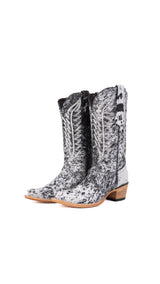 Carmina Cowhide Snip Toe Cowgirl Boot Size 8 Box EU41