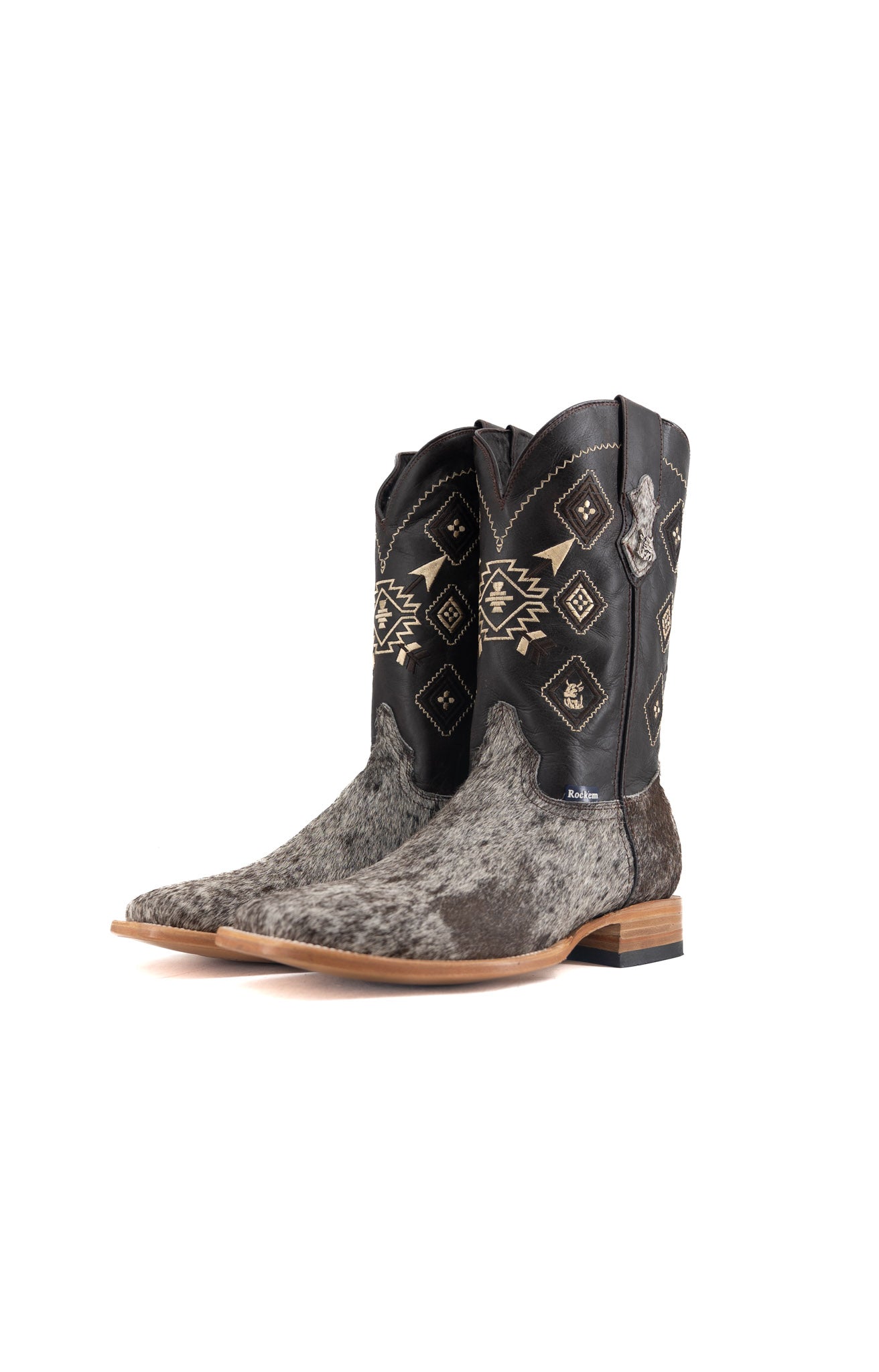 Men's Cowhide Square Toe Cowboy Boot Size 12 Box QM203 FINAL SALE
