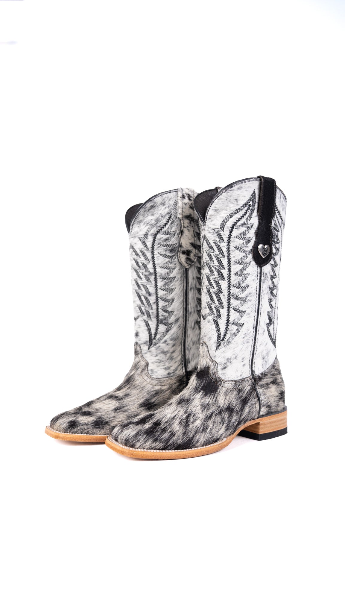 Carmina Cowhide Square Toe Cowgirl Boot Size 8.5 Box EU43