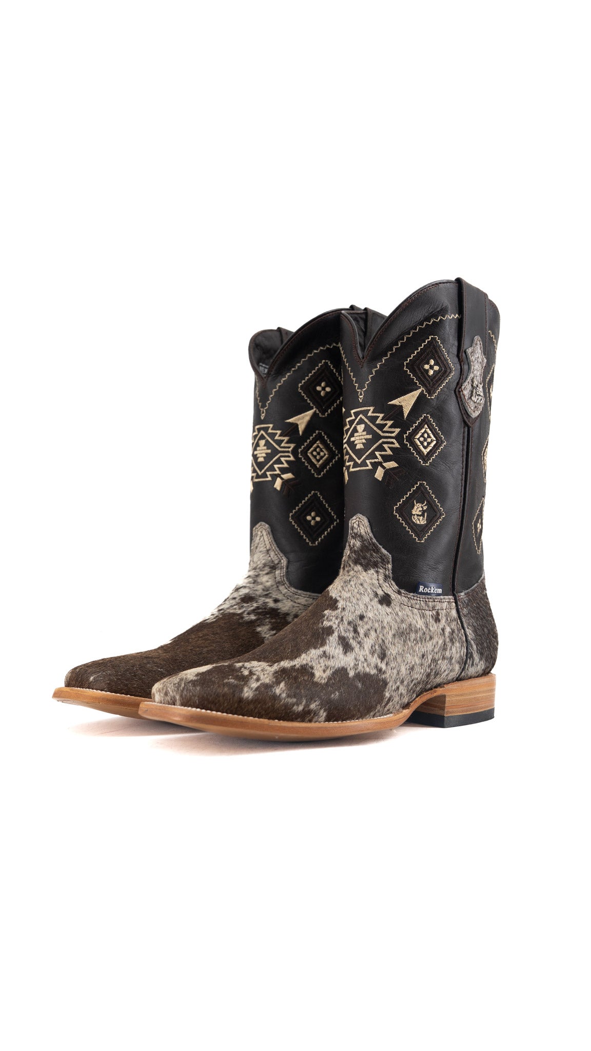 Men's Cowhide Square Toe Cowboy Boot Size 12 Box QM206 FINAL SALE