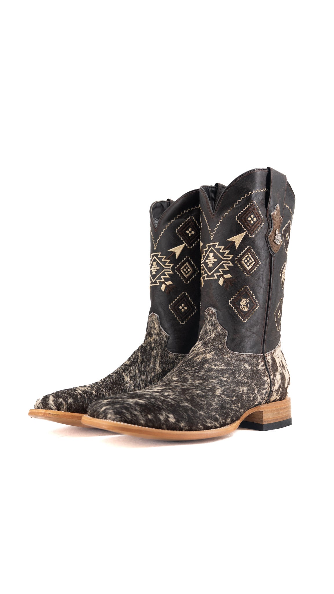 Men's Cowhide Square Toe Cowboy Boot Size 12 Box QM207 FINAL SALE