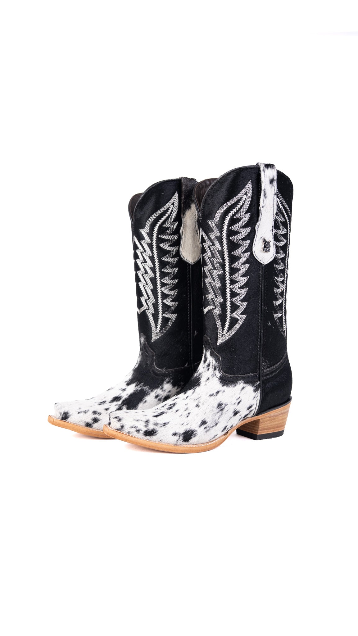 Carmina Cowhide Snip Toe Cowgirl Boot Size 9 Box EU47