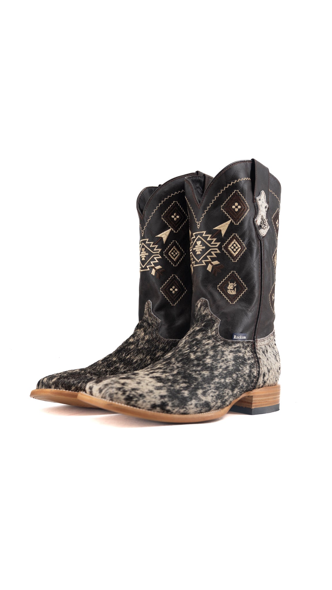 Men's Cowhide Square Toe Cowboy Boot Size 13 Box QM210 FINAL SALE