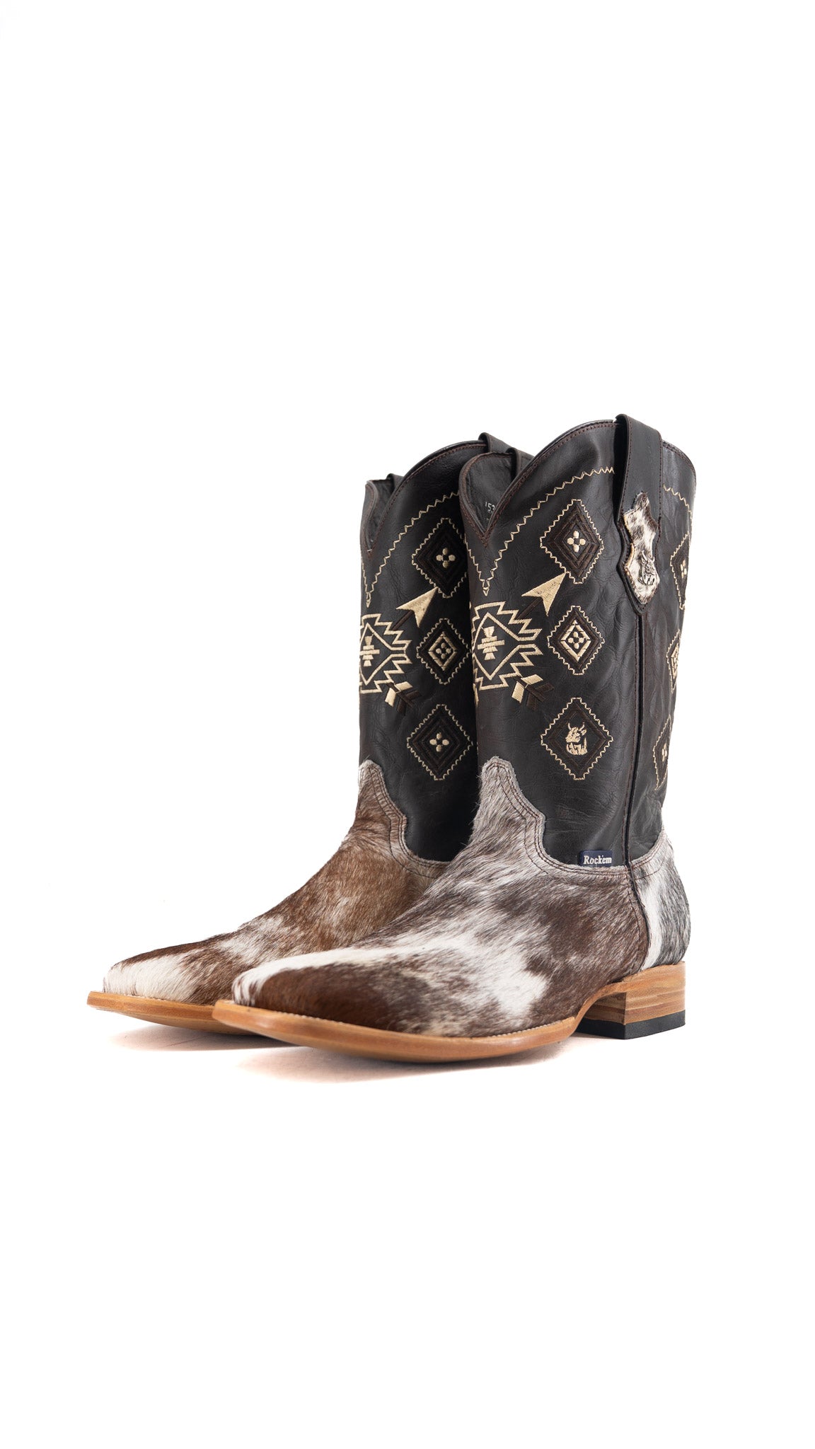 Men's Cowhide Square Toe Cowboy Boot Size 13 Box QM211 FINAL SALE