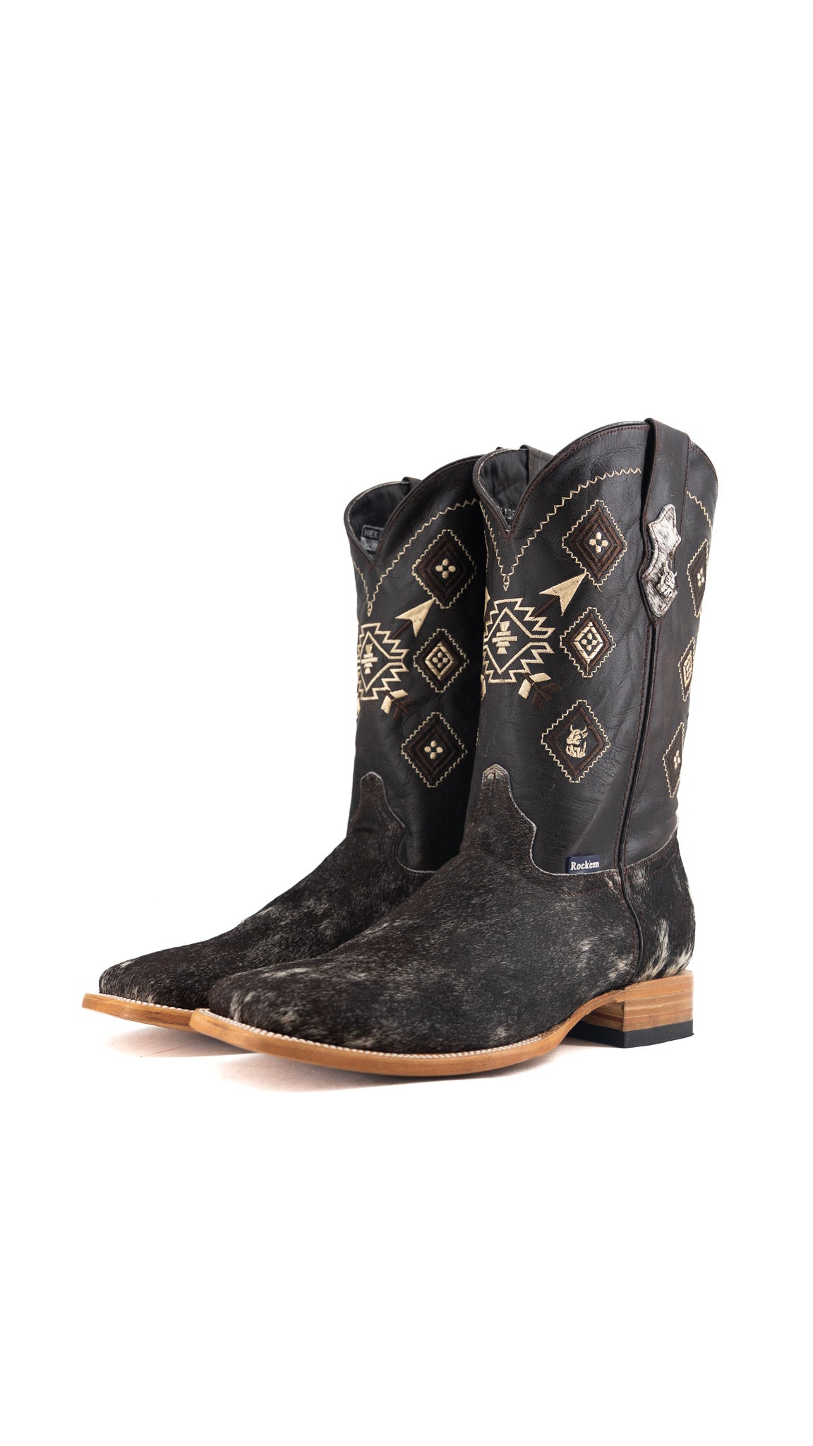 Men's Cowhide Square Toe Cowboy Boot Size 13 Box QM212 FINAL SALE