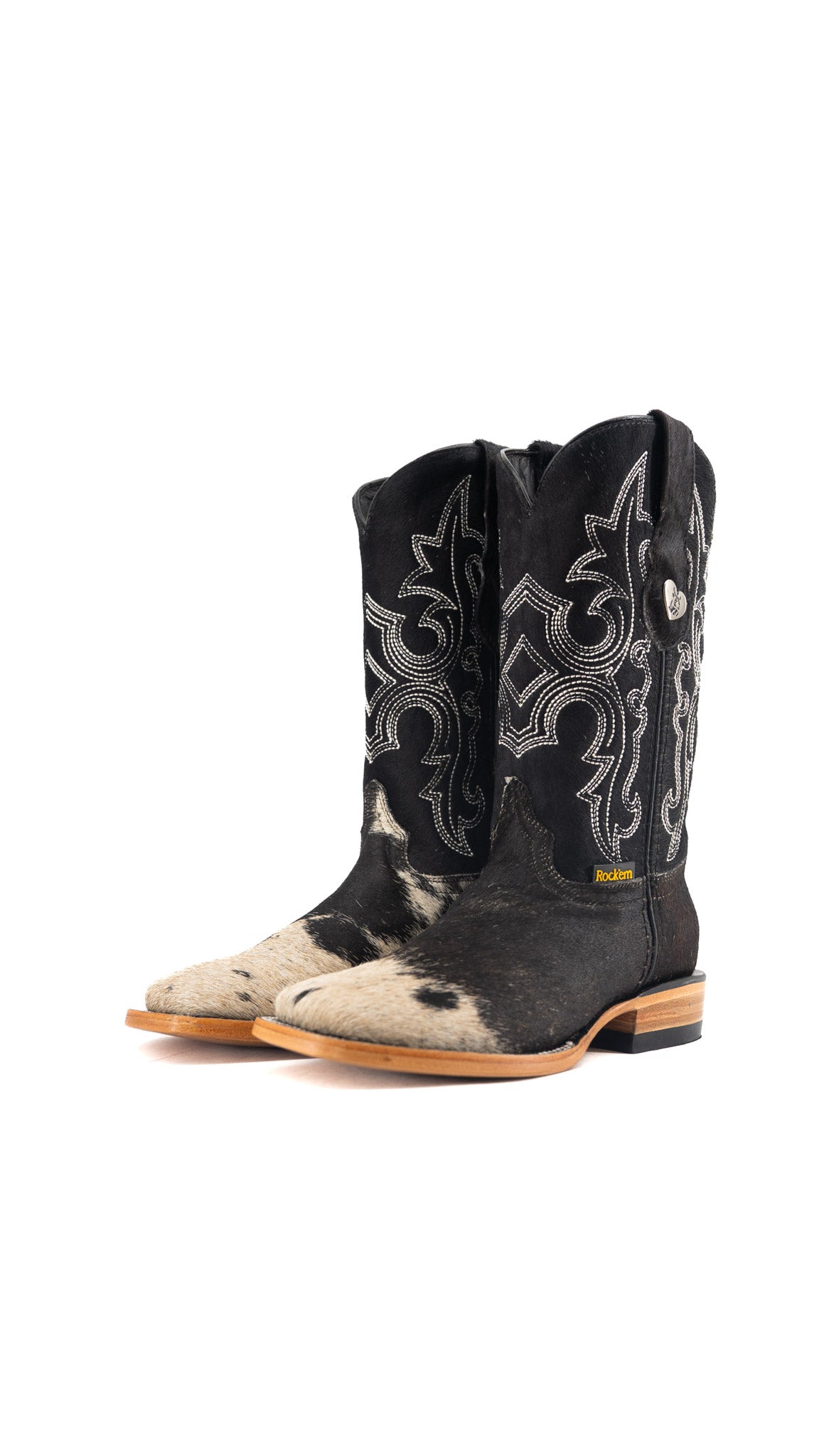 Katherine Cowhide Square Toe Cowgirl Boot Size 5.5 Box TW2 FINAL SALE