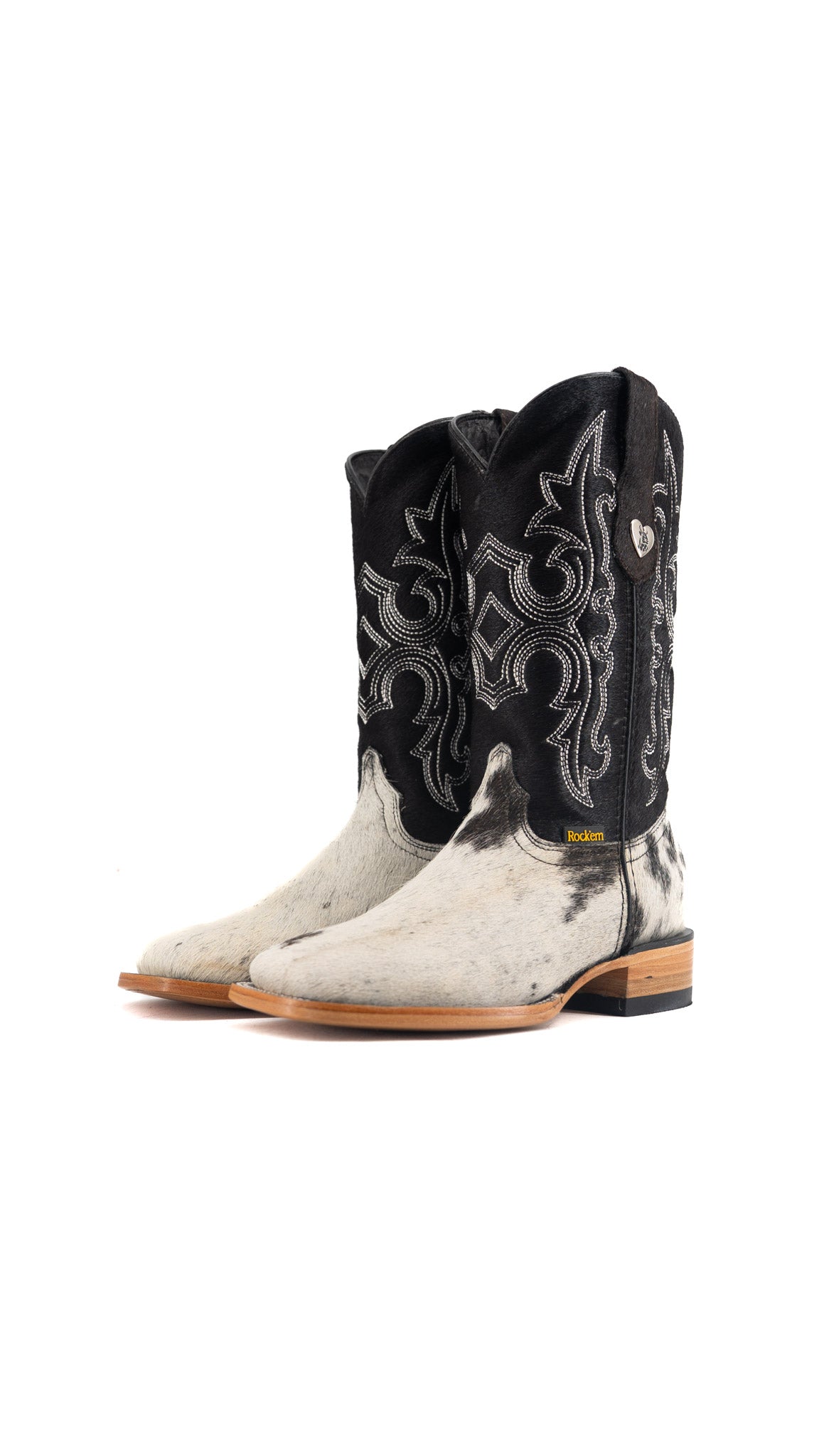 Katherine Cowhide Square Toe Cowgirl Boot Size 7.5 Box TW8 FINAL SALE