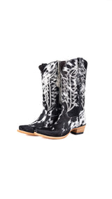 Carmina Cowhide Snip Toe Cowgirl Boot Size 6 Box EU49