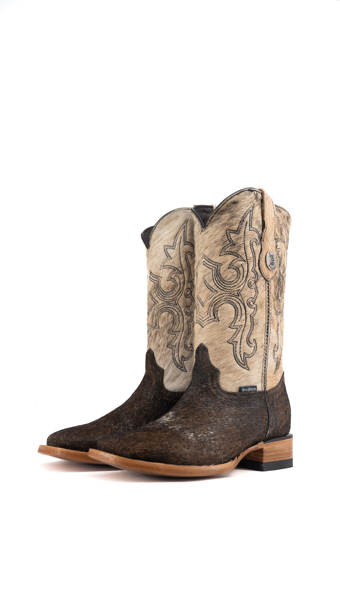 Katherine Cowhide Square Toe Cowgirl Boot Size 8 Box TW17 FINAL SALE