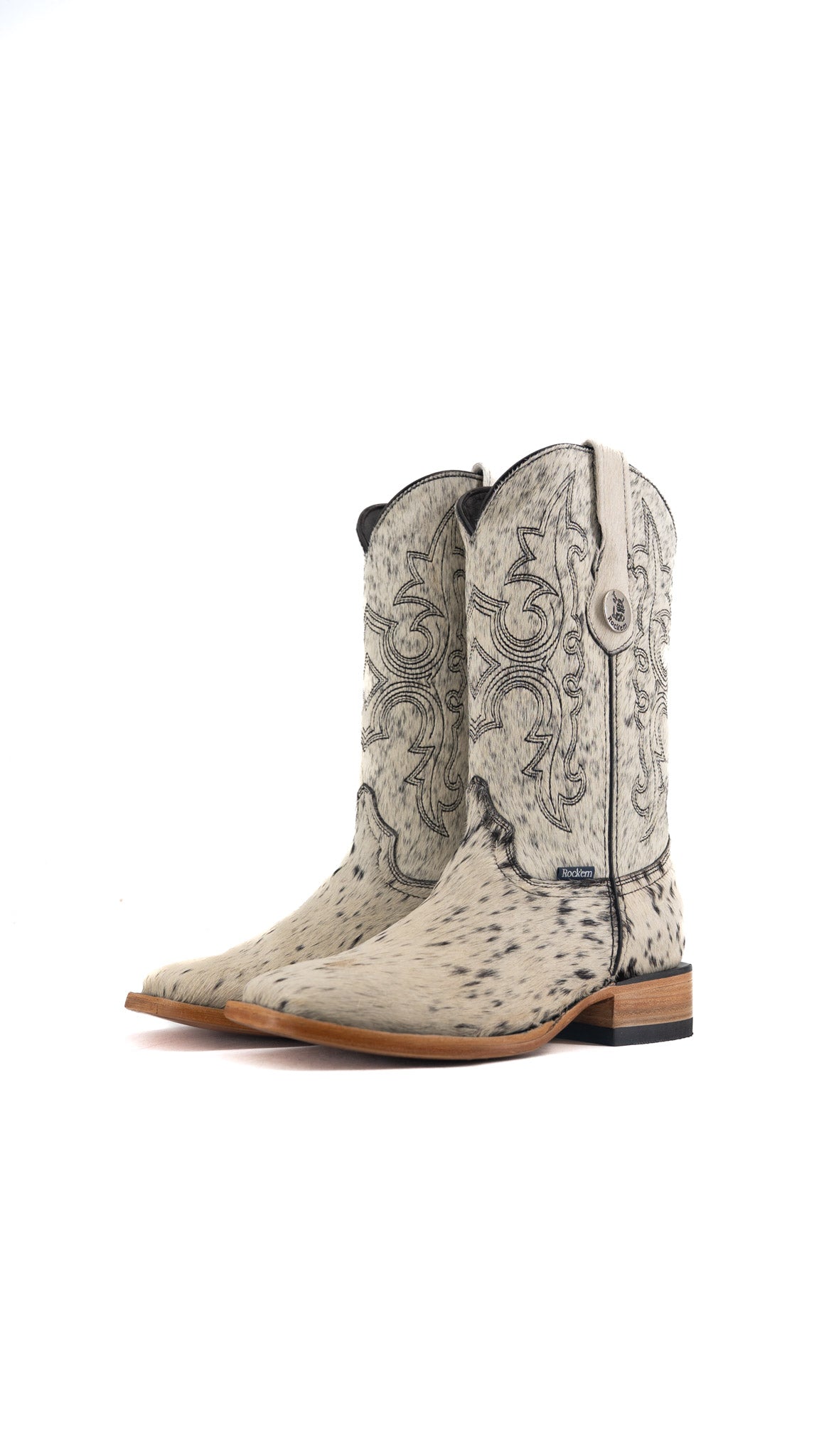 Katherine Cowhide Square Toe Cowgirl Boot Size 8 Box TW22 FINAL SALE