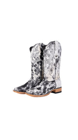 Katherine Square Toe Cowhide Cowgirl Boot Size 8 Box EU74
