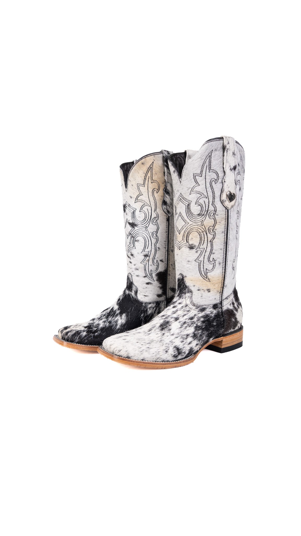 Katherine Square Toe Cowhide Cowgirl Boot Size 9 Box EU77