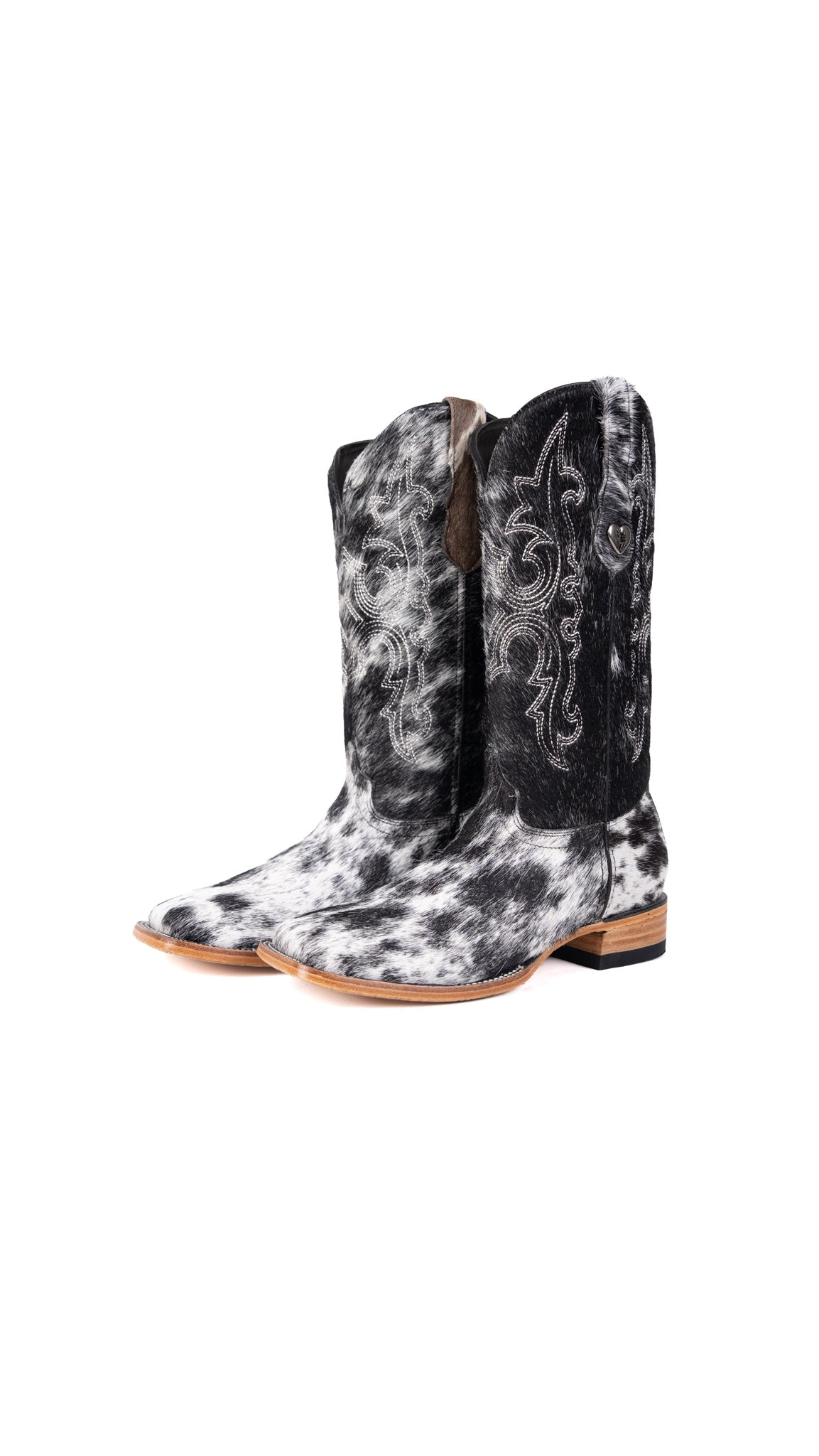 Katherine Square Toe Cowhide Cowgirl Boot Size 9.5 Box EU79