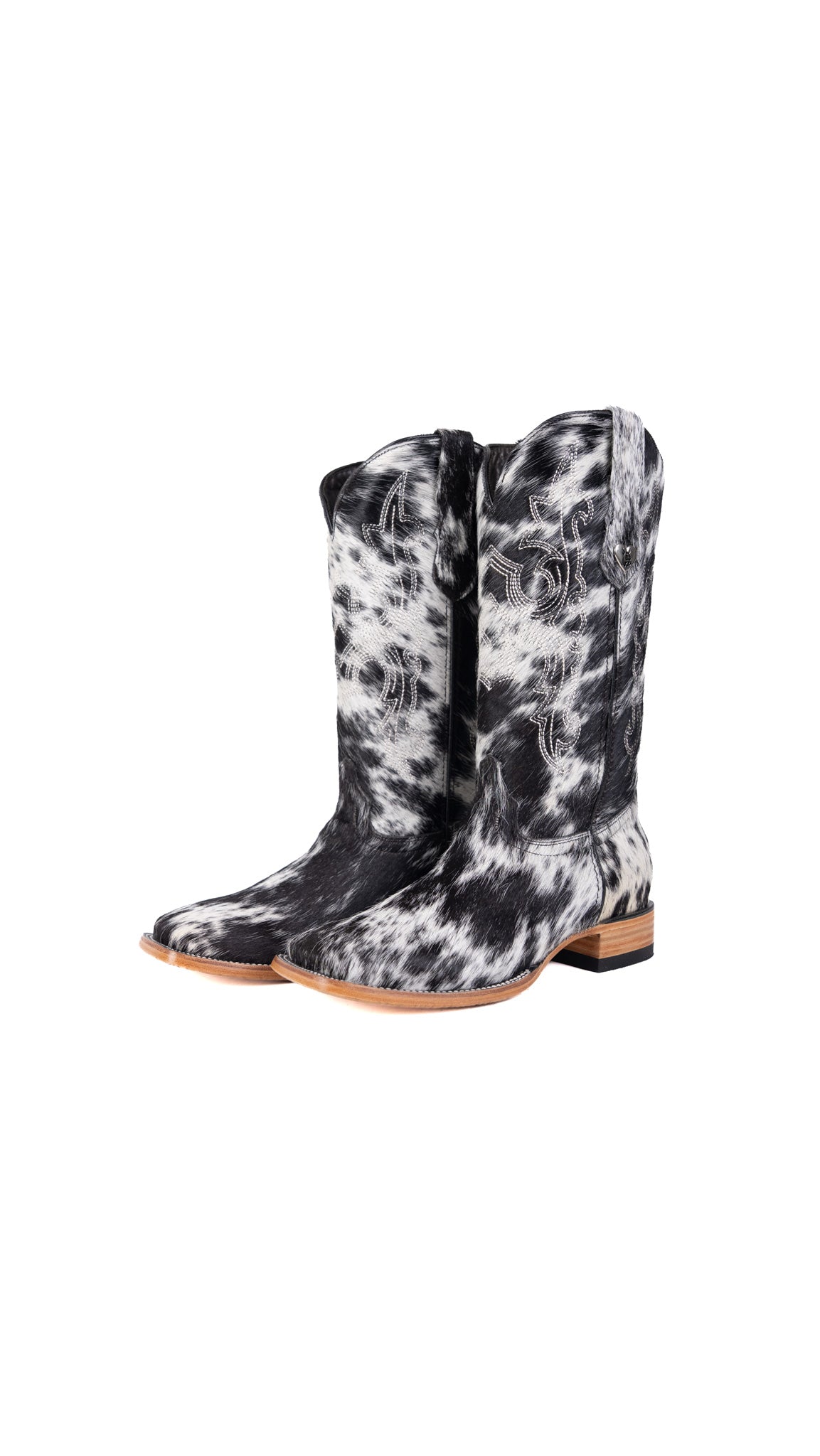 Katherine Square Toe Cowhide Cowgirl Boot Size 10 Box EU82