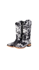 Katherine Square Toe Cowhide Cowgirl Boot Size 10 Box EU82