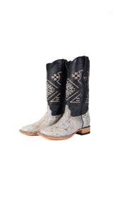 Aztec Cowhide Square Toe Cowgirl Boot Size 8 Box EU85