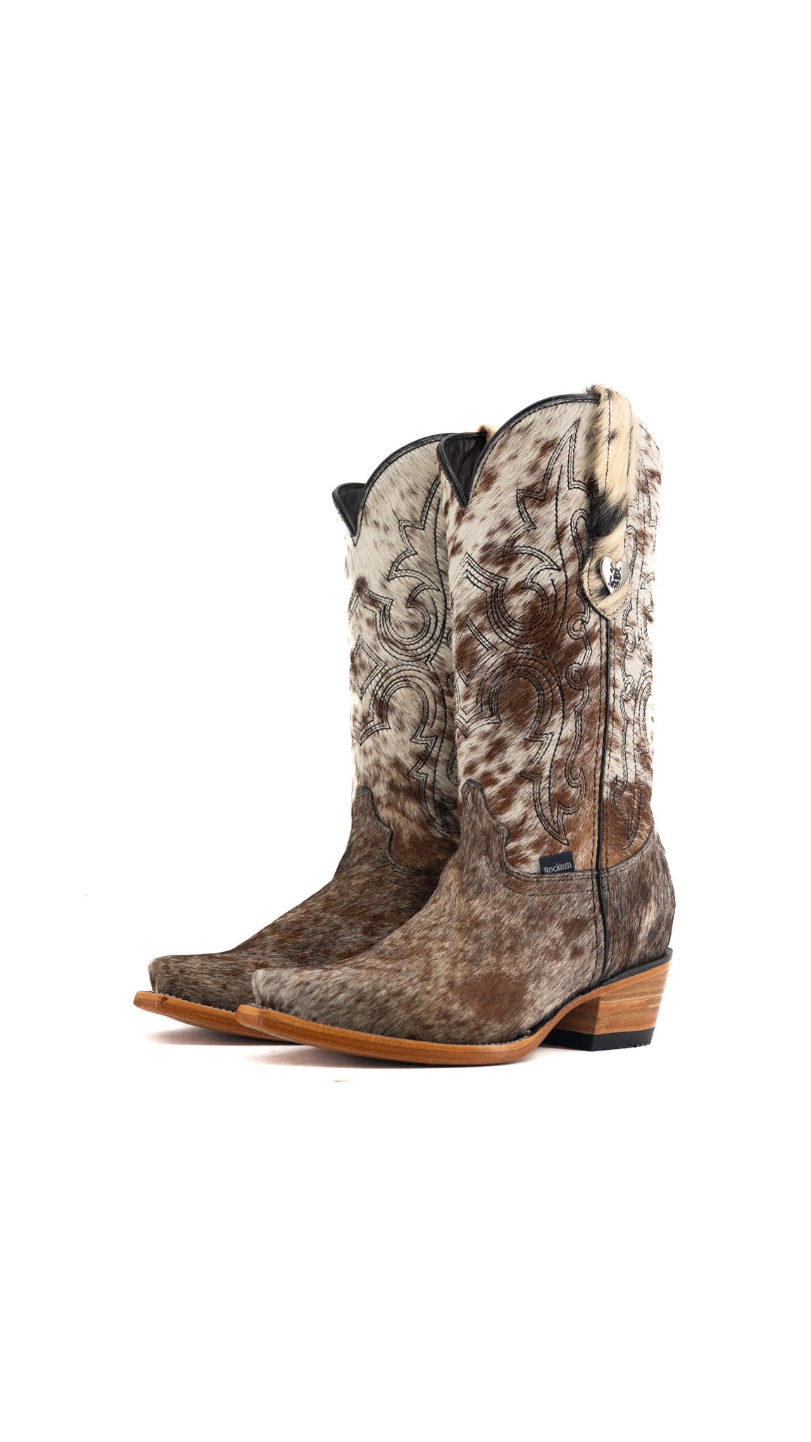 Katherine Cowhide Snip Toe Cowgirl Boot Size 5.5 Box TW48 FINAL SALE