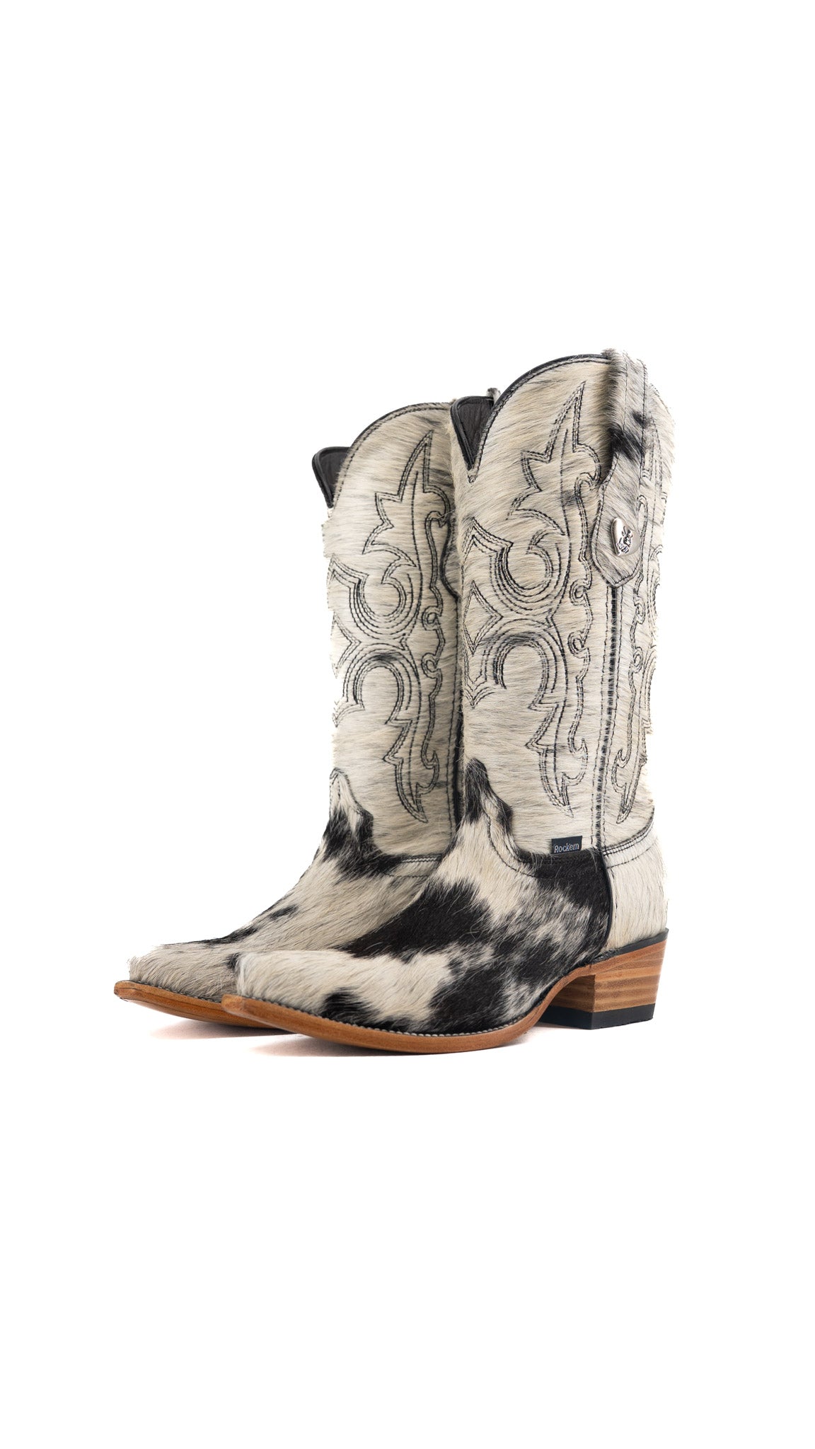 Katherine Cowhide Snip Toe Cowgirl Boot Size 6 Box TW50 FINAL SALE