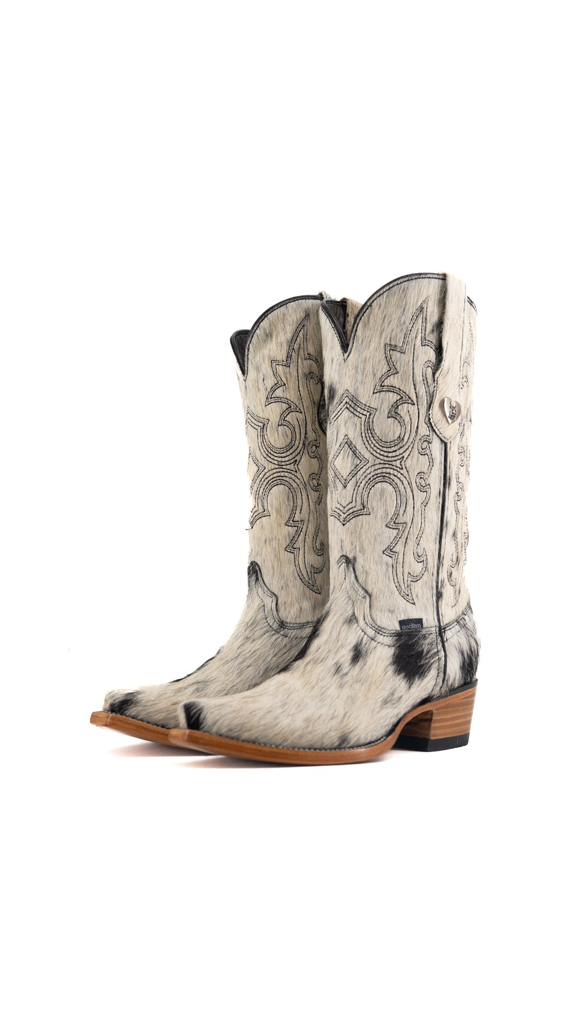 Katherine Cowhide Snip Toe Cowgirl Boot Size 6 Box TW51 FINAL SALE
