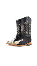 Women's Cowhide Square Toe Cowgirl Boot Size 5.5 Box TW66 FINAL SALE